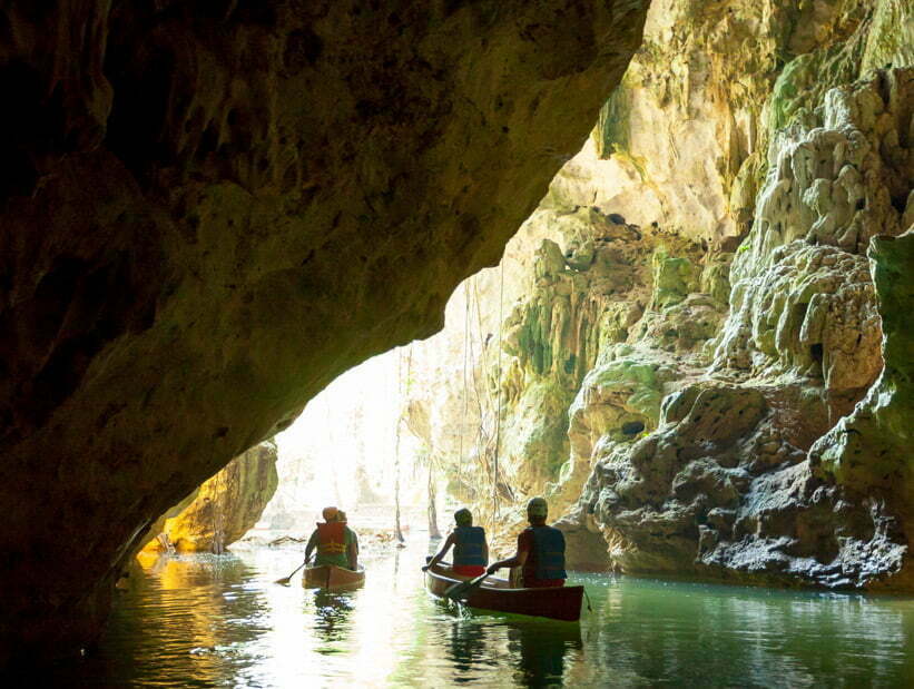 barton creek cave canoeing