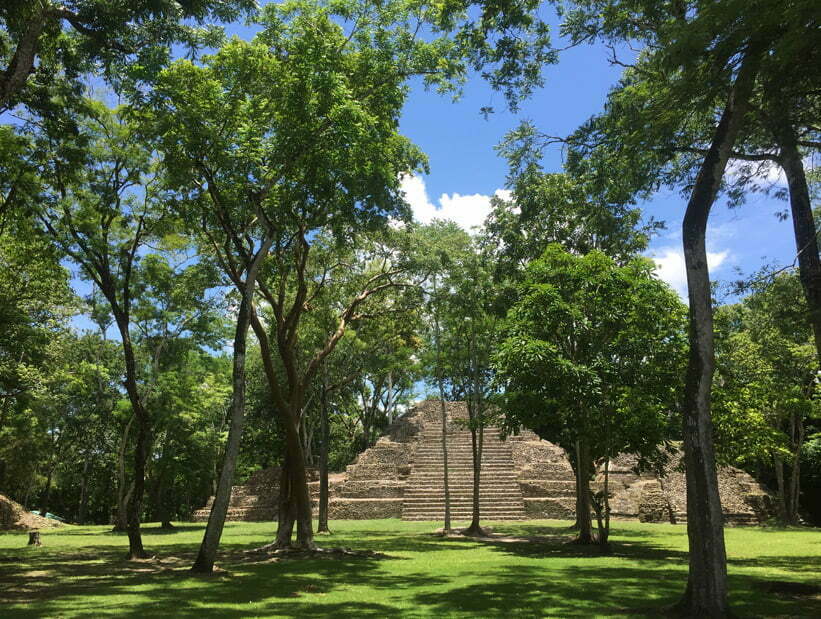 cahal pech courtyard