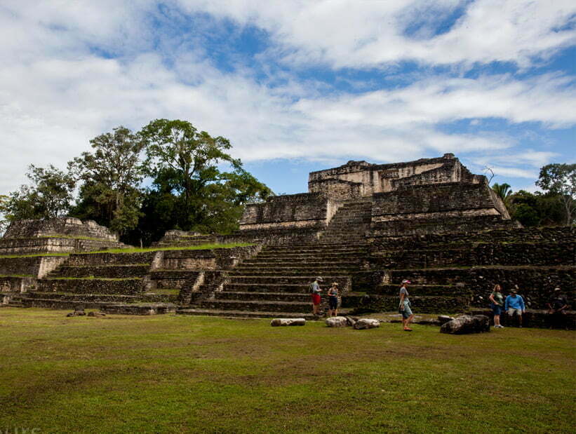 smaller temple Caracol site