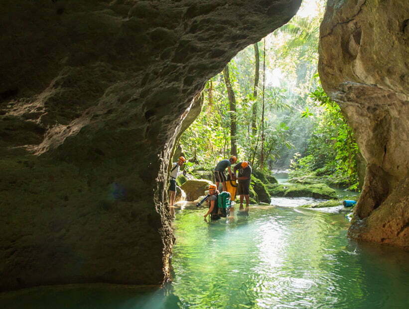 swim into atm cave