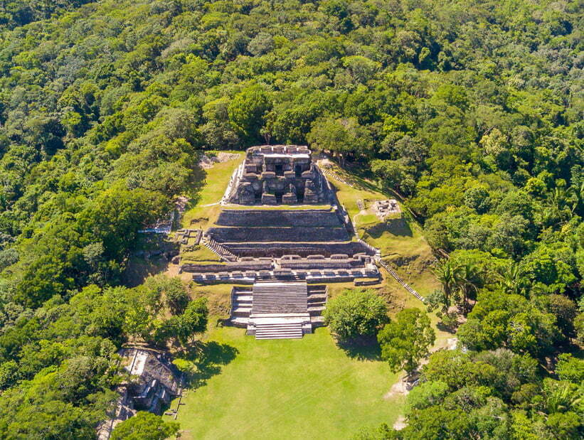 xunantunich aerial view